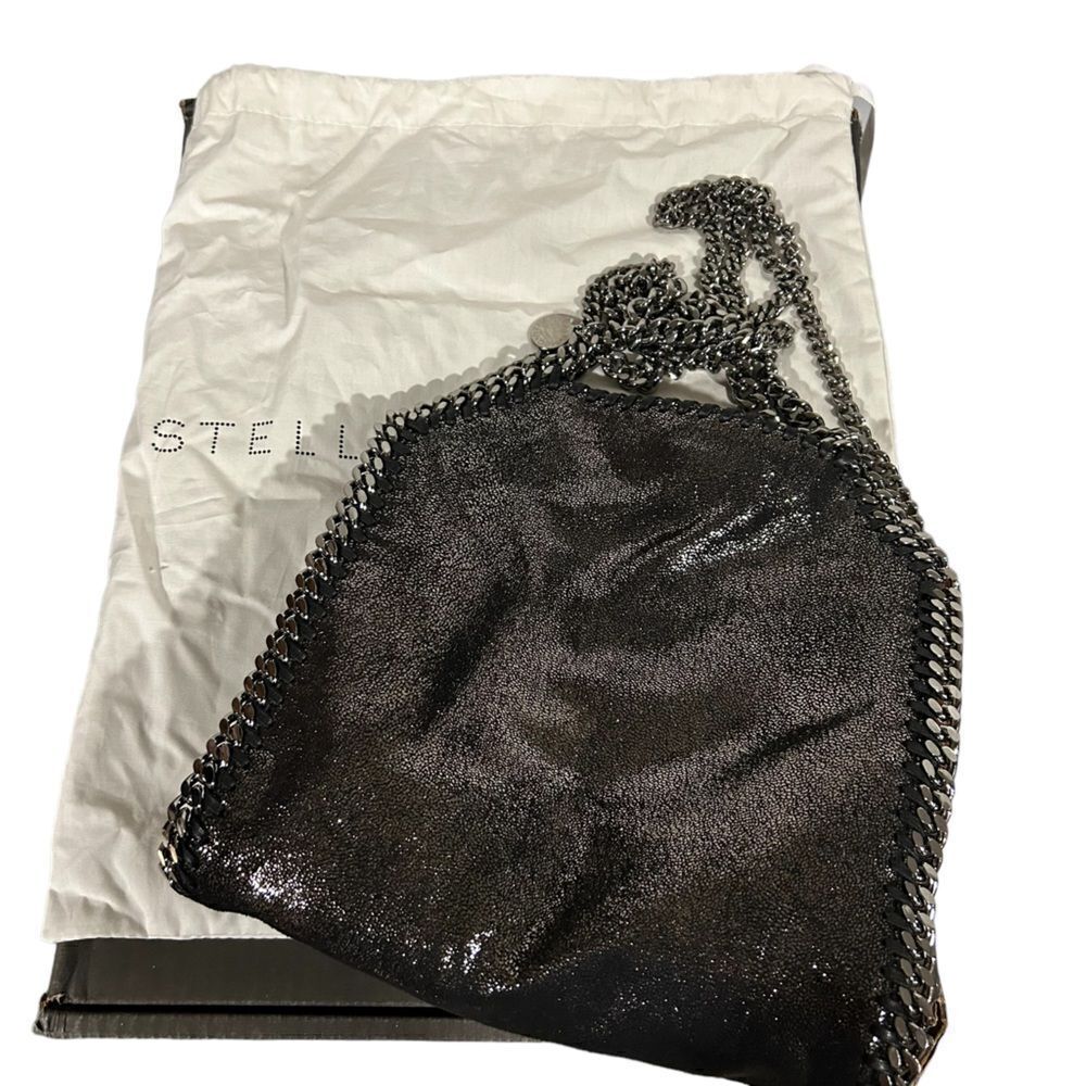 Revolve Stella McCartney TINY FALABELLA SHINY DOT BLACK Mini Bag - Picture 2 of 8